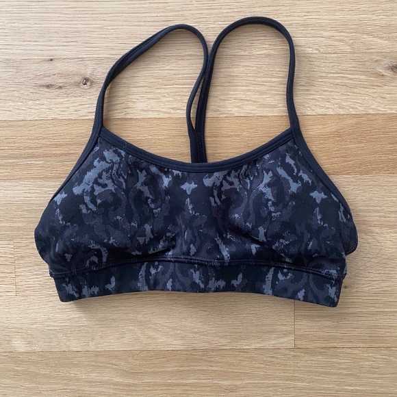 lululemon athletica Other - Lululemon Flow Y Bra IV Beautiful Baroque Black